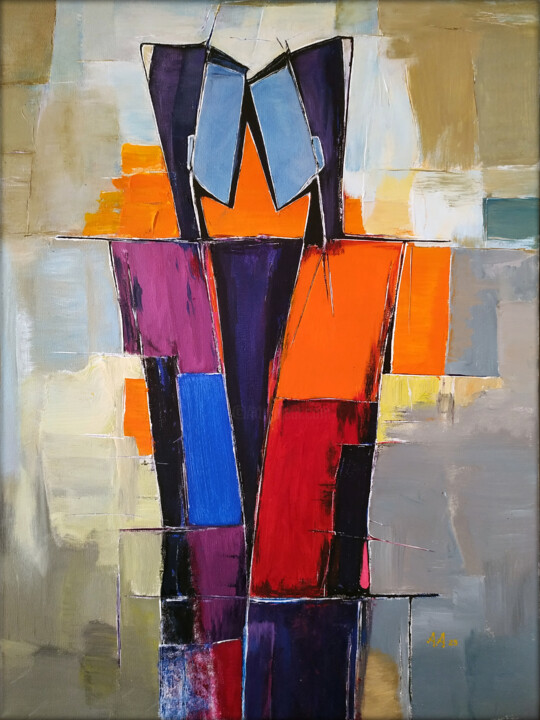 Geometry of Mind 绘画, 23.6x17.7 in