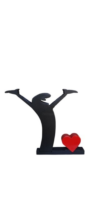 Linea happy coeur 雕塑, 4.3x5.5 in