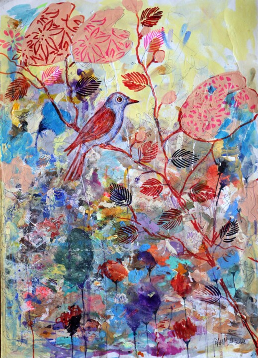 Fantasy with Flowers 282 绘画, 23.2x16.5 in