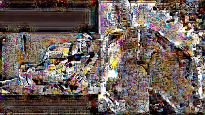a vitrail of virility 数字艺术, 12.8x22.6 in