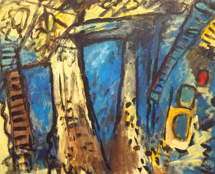 Composition 7191 绘画, 35.4x43.3 in