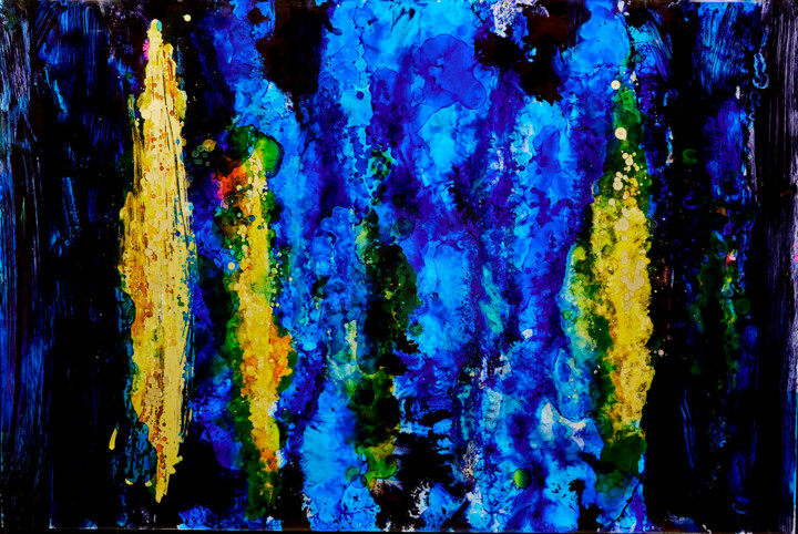 Deep Blue II 绘画, 39.4x59.1 in