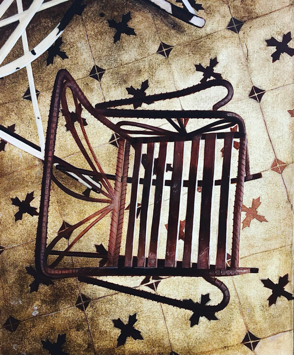 Painting titled "Turista" by Ji Aime Art, Original Artwork, Acrylic Mounted on Other rigid panel