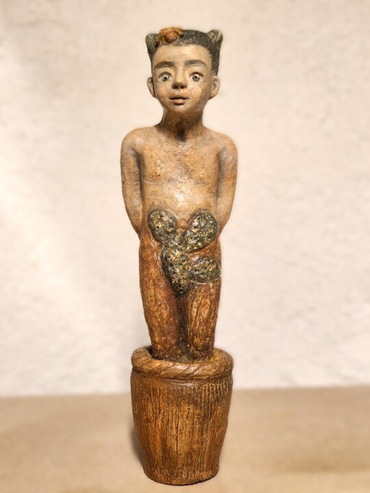 Tino, faune fleur 雕塑, 11.8x3.9 in
