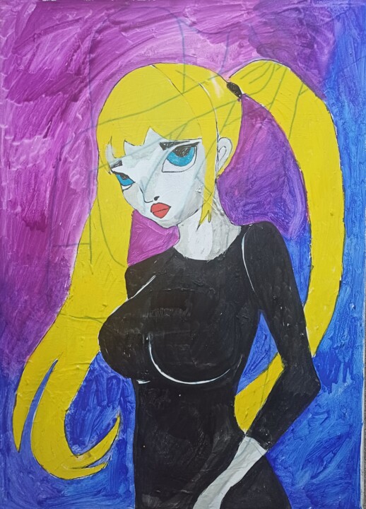 50dollar baby 绘画, 27.6x19.7 in