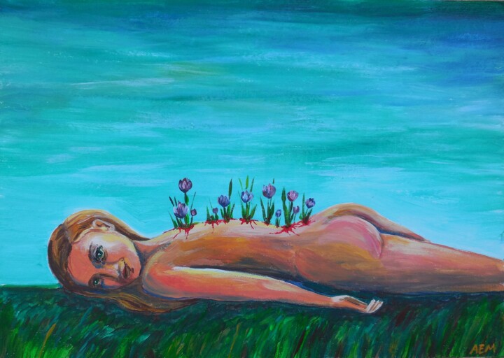 Feminine principle 绘画, 8.3x11.7 in