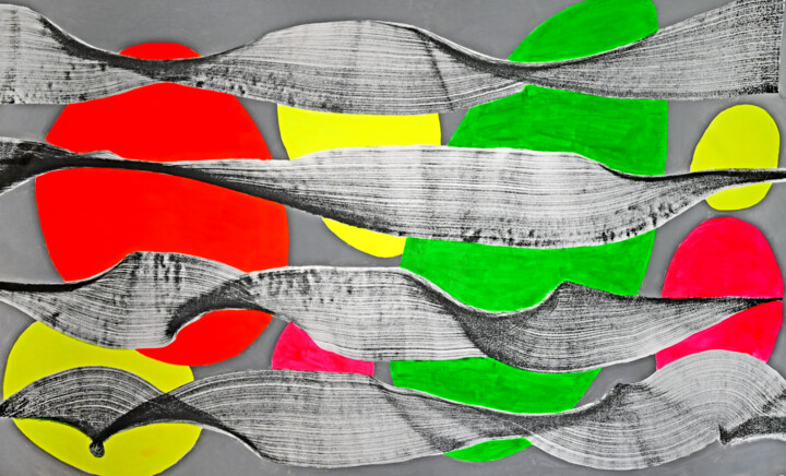 Neonwave 绘画, 32x53 in