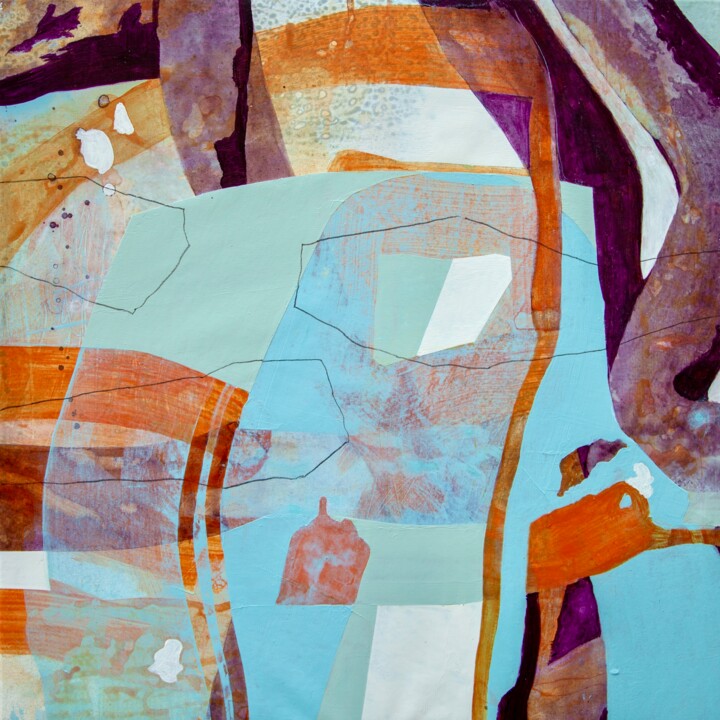 Mystische Landschaften V 绘画, 23.6x23.6 in