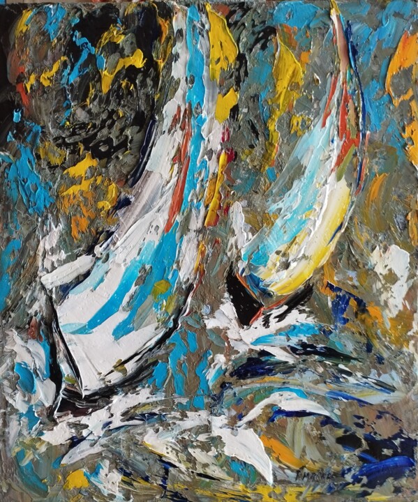 regate VIII 绘画, 21.7x18.1 in