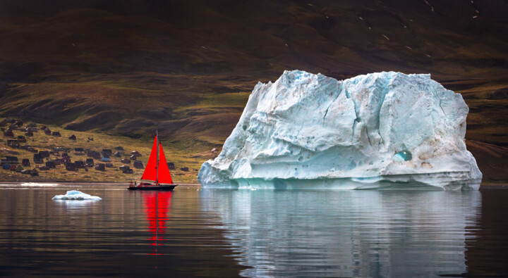 To meet the iceberg 绘画, 35.4x66.9 in
