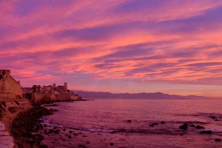 Ciel enflammé à Antibes 摄影