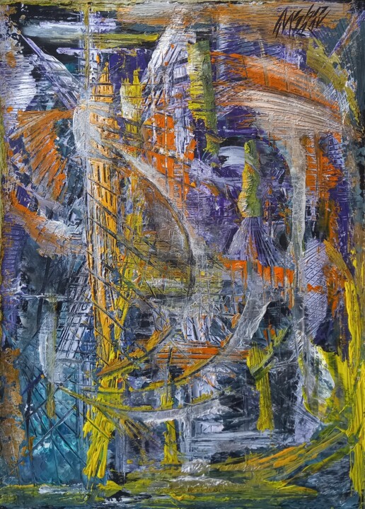 Whirlwinds 绘画, 21.3x15.4 in