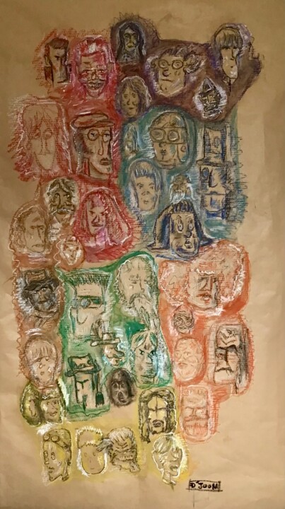 Human in Colors 图画, 67.7x38.6 in