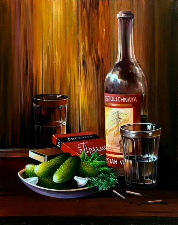 Rustic Gathering Moment 绘画, 41.3x32.7 in