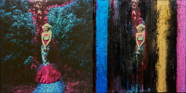 Colourfull Lady 绘画, 27.6x66.9 in