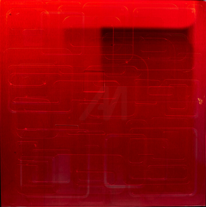 Red experimental resea 绘画, 47.2x47.2 in