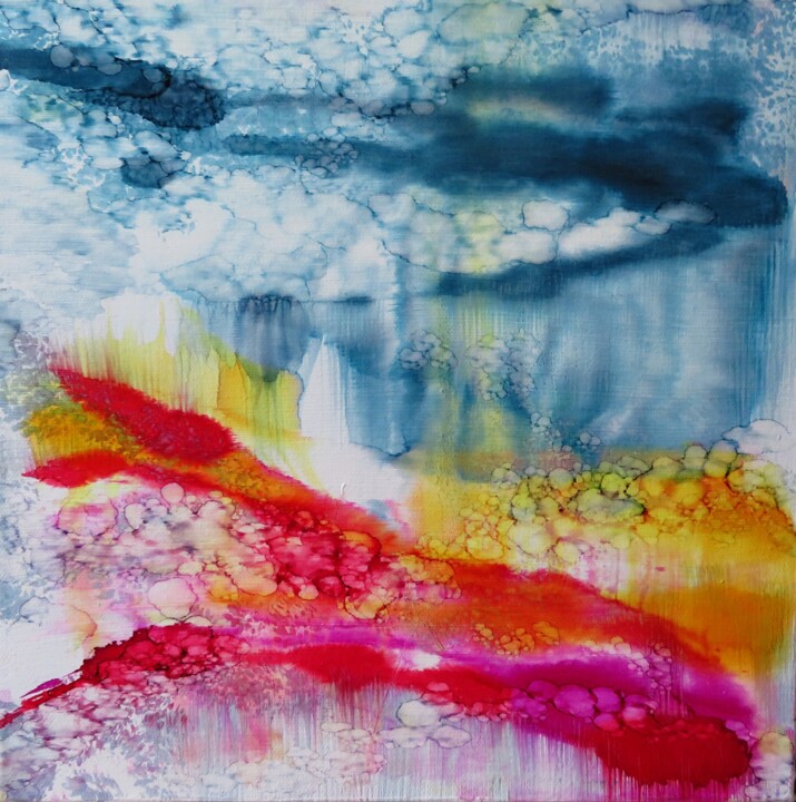 osmose multicolore 1 绘画, 11.8x11.8 in