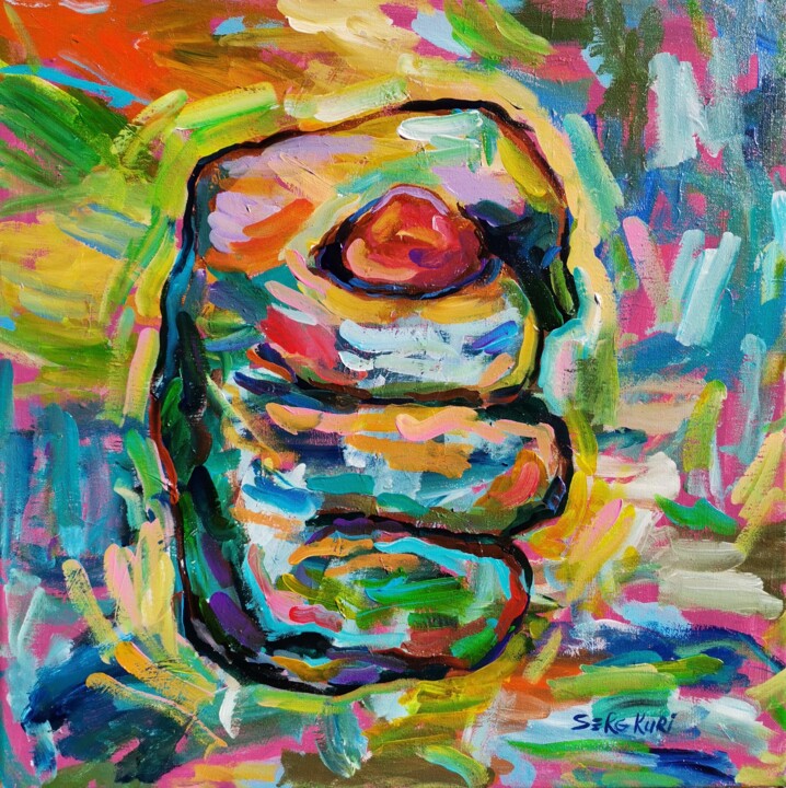 The funniest Fig Sign is Serg Kuri 绘画, 19.7x19.7 in