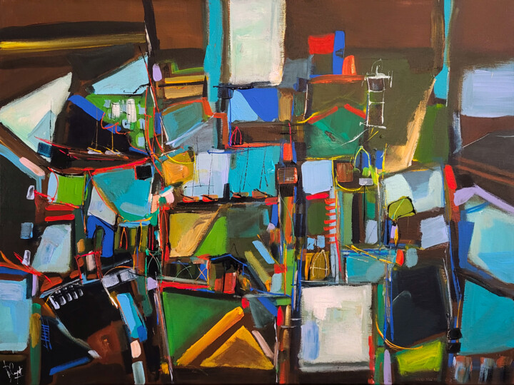 La fabrication des valeurs invisibles 绘画, 23.6x31.5 in