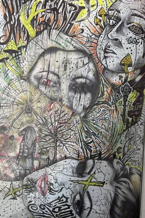 图画,  11.7x8.3 in 