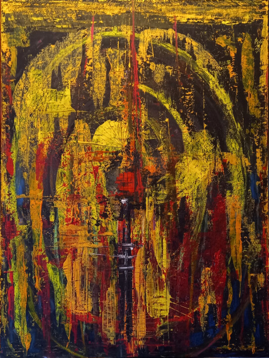 Resonance 绘画, 55.1x47.2 in