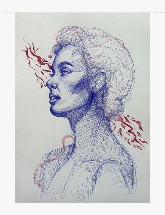 Venus se fait vieille 绘画, 16.5x11.7 in