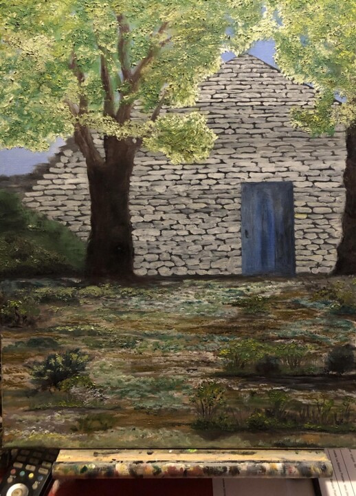 LES PIERRES 绘画, 19.7x15.8 in