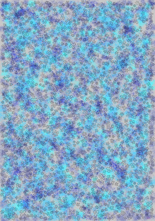 Parterre de bleus - 2 数字艺术