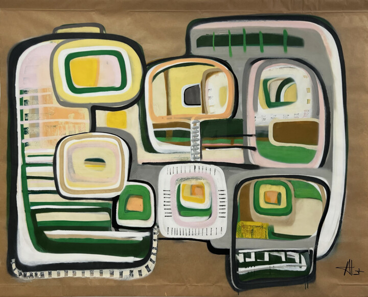 OSGREEN 绘画, 63x53.2 in
