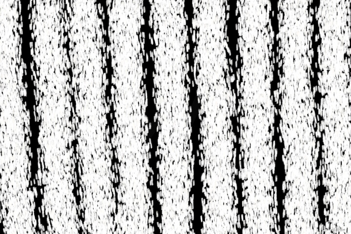 Retro White Trees - Print 数字艺术, 23.6x35.4 in
