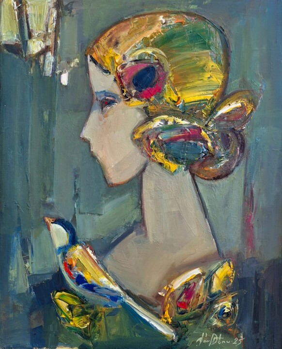 The Golden Thought 绘画, 19.7x15.8 in