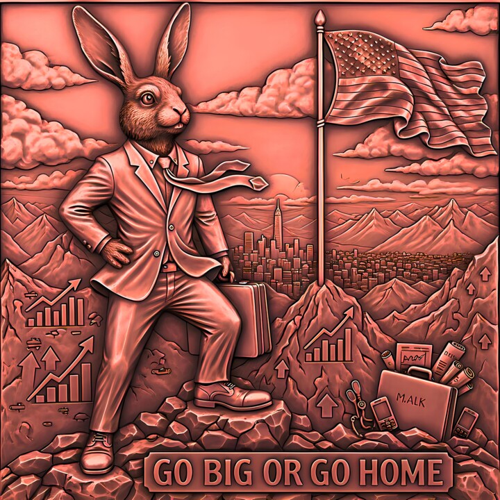 Go Big Or Go Home American Dream Business Art 数字艺术