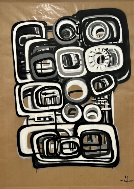 Gamesh 絵画, 74.8x57.1 in