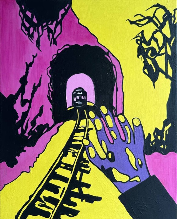 Choice. Arrival or departure 绘画, 19.7x15.8 in
