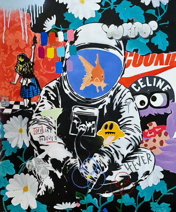 Offline Forever 绘画, 39.4x31.9 in