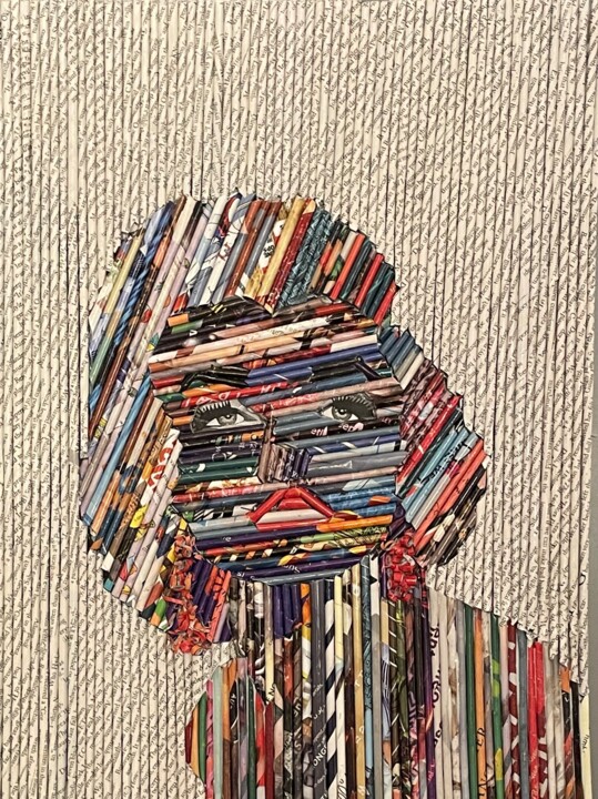 拼贴 标题为“"Marilyn"” 由Dennis Mollemans, 原创艺术品, 拼贴