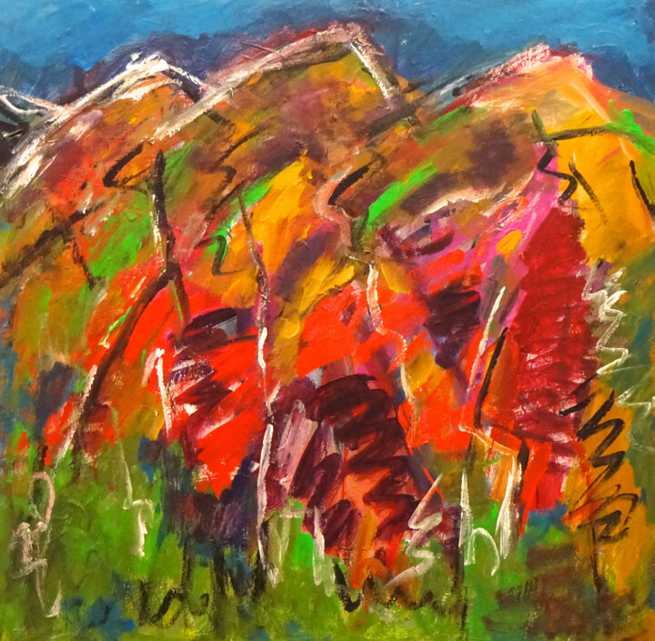 Composition 7132 绘画, 35.4x35.4 in