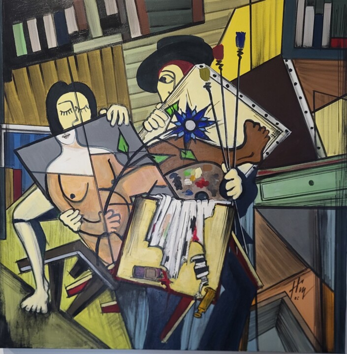 Point de vues 绘画, 39.4x39.4 in