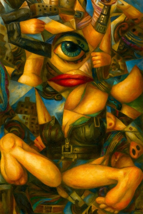 Rip It Up 绘画, 21.3x14.2 in