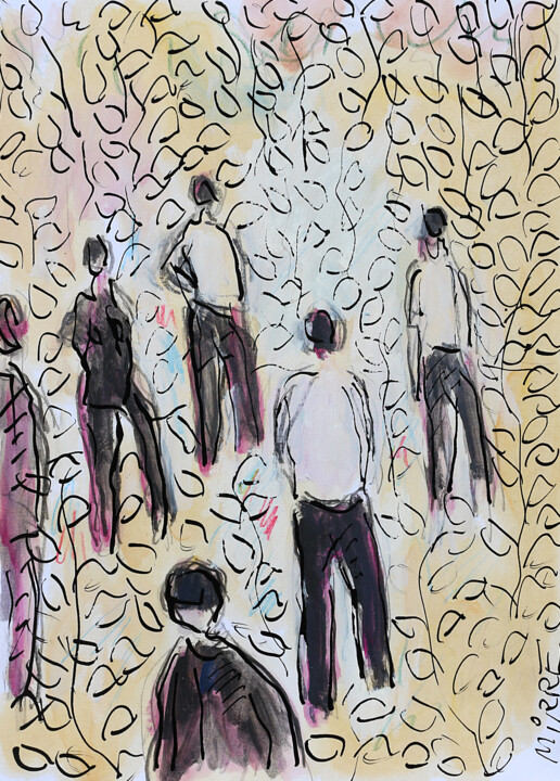 绘画 标题为“Southern men” 由Jean Mirre, 原创艺术品, 油
