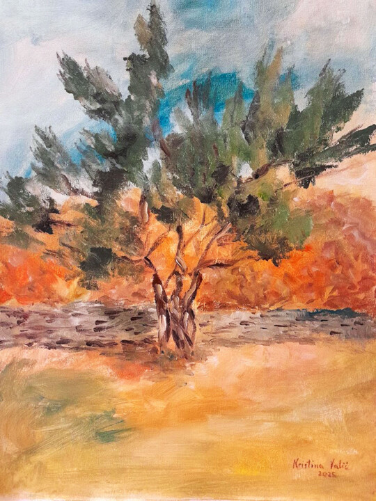 "Olive tree #14" başlıklı Tablo Kristina Valić tarafından, Orijinal sanat, Akrilik