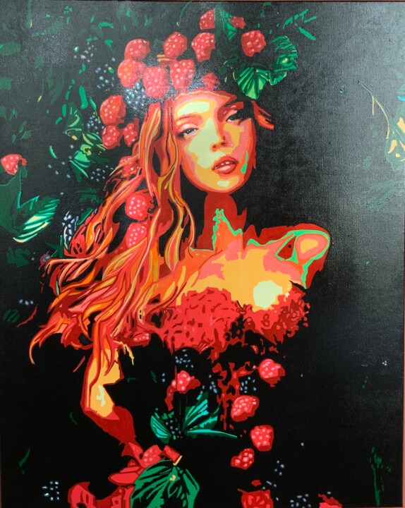 “Eternal Youth” 绘画, 39.4x31.5 in