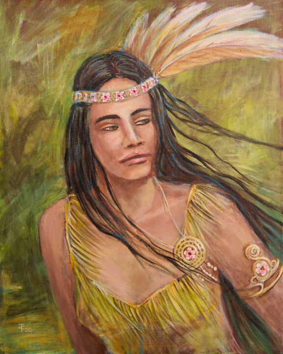 Manuka | Intuitive Wild Woman | Aroma Codes Series 绘画, 19.7x15.8 in