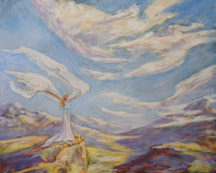 Myrrh. Freedom — Art of Inner Support | Emotional Healing 绘画, 21.7x27.6 in