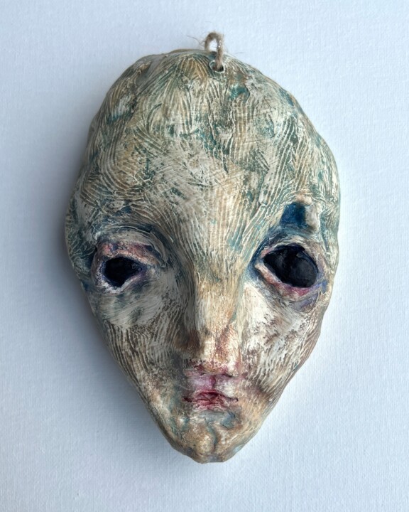 Soul's Gaze 1 雕塑, 7.1x5.1 in