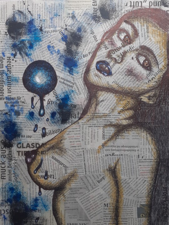 Beauty of an Orb 绘画, 16.5x11.8 in