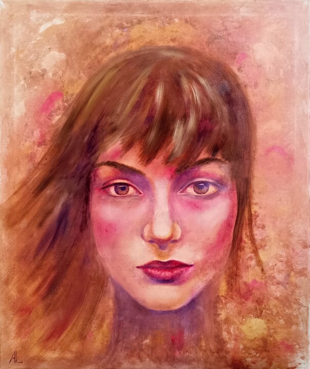 绘画 标题为“The Inner Gentleness” 由Ljubov Ananina, 原创艺术品, 油 安装在木质担架架上