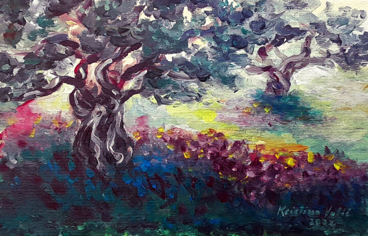 "Olive trees #8" başlıklı Tablo Kristina Valić tarafından, Orijinal sanat, Akrilik