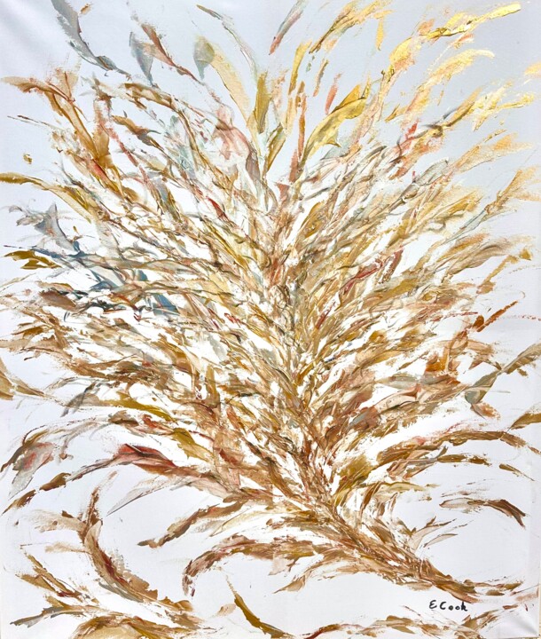Leaves Dressed for the Moonlit Gala Painting, 47.2x39.4 in