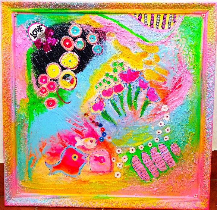 PARAISOS PERDIDOS 绘画, 31.5x31.5 in